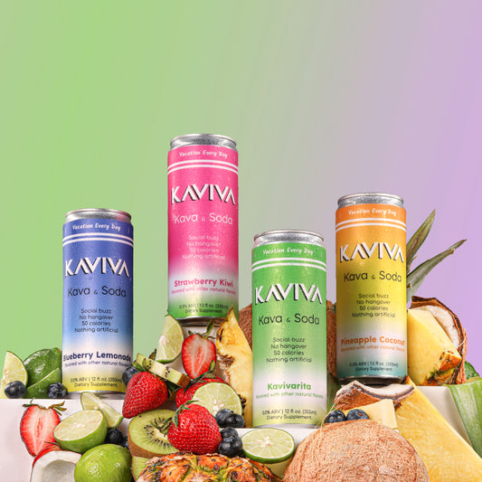 Kaviva | Kava Seltzer | Hangover-Free Kava Beverage | Social Bliss