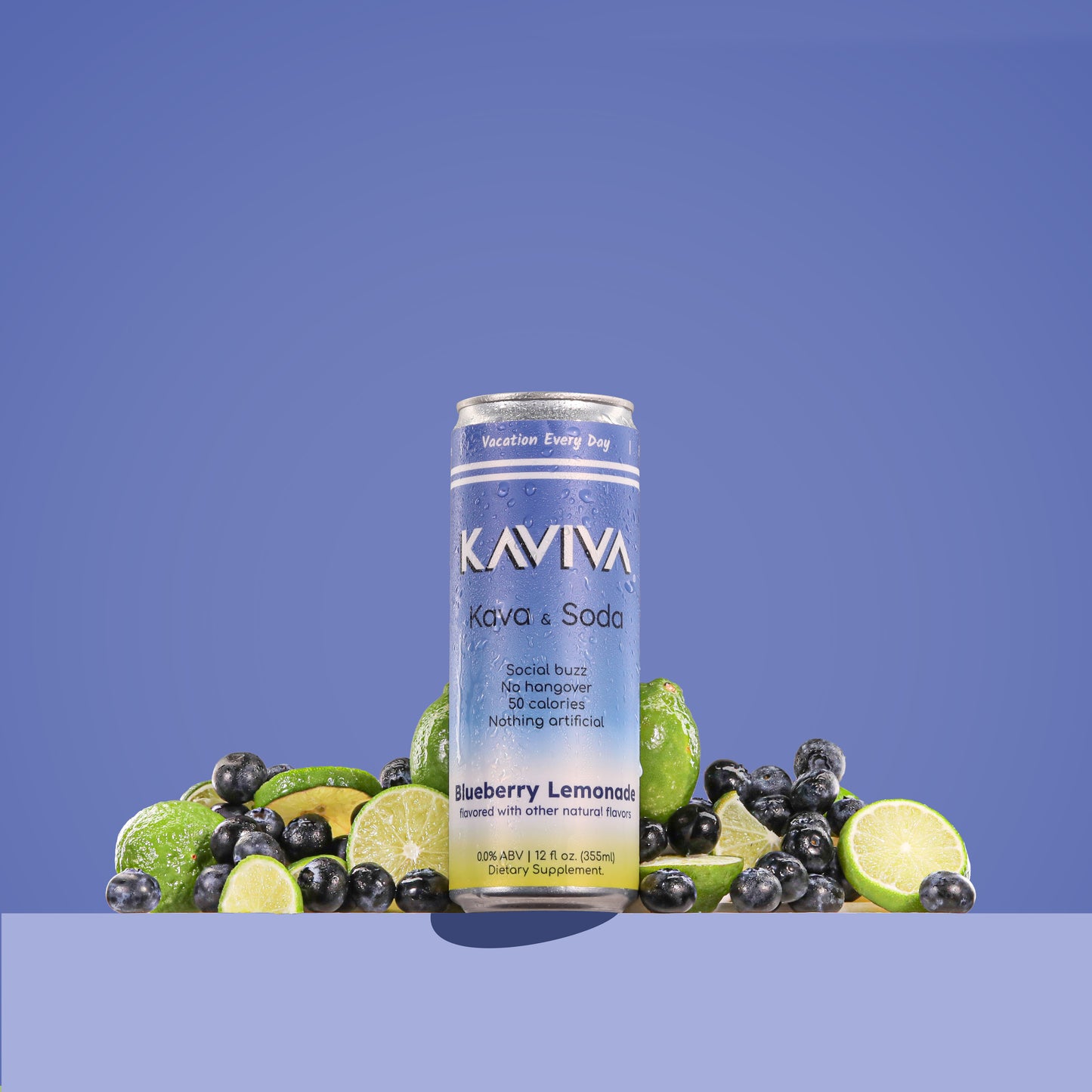 PREORDER | Blueberry Lemonade | Kaviva | Kava & Soda | Hangover-free Buzz