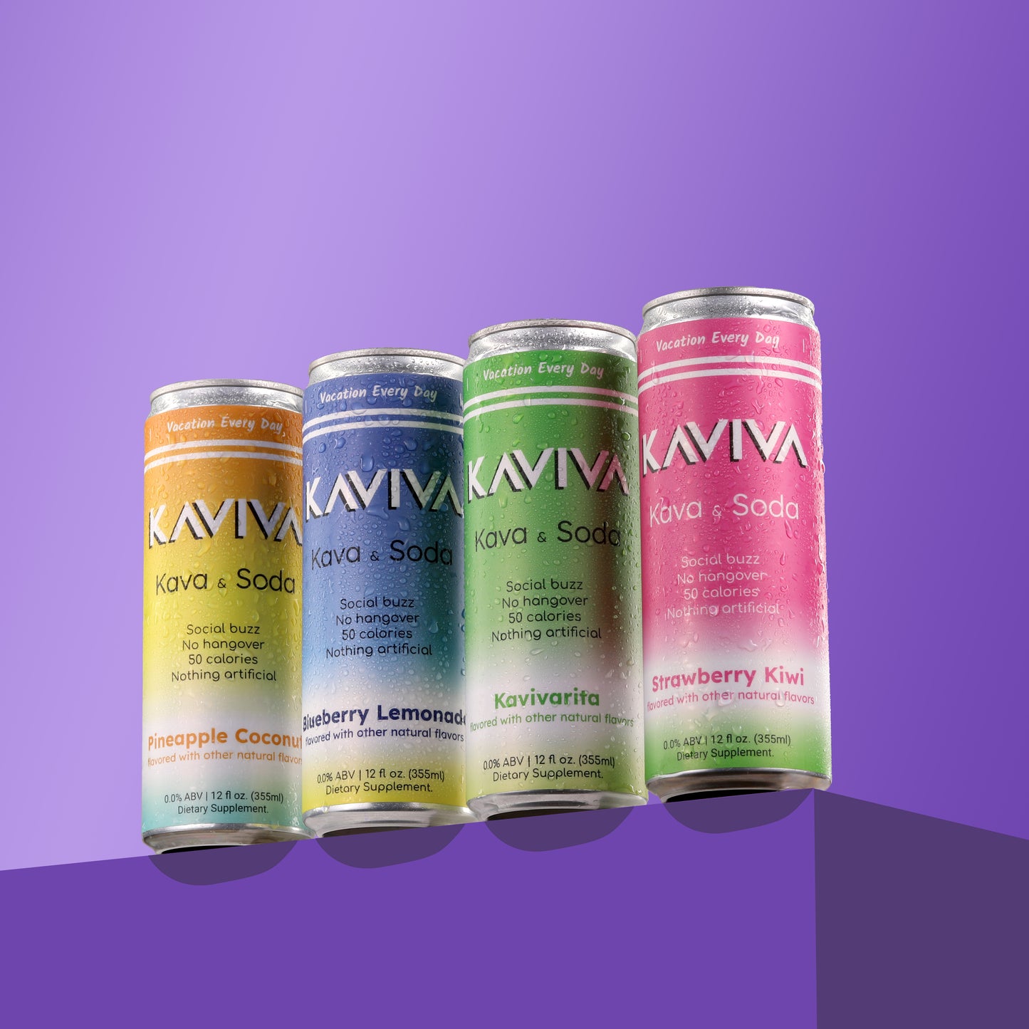 Kaviva | Kava Seltzer | Hangover-Free Kava Beverage | Social Bliss
