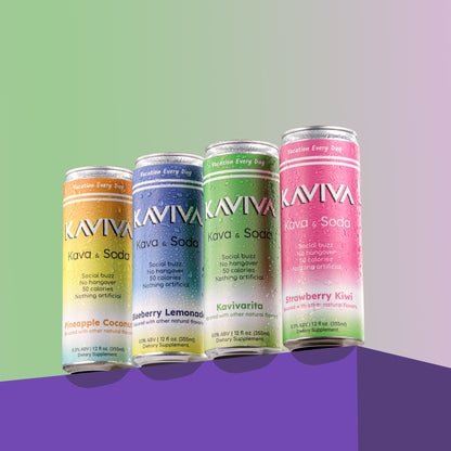 PREORDER | VARIETY PACK | Kaviva | Kava & Soda | Hangover-free Buzz